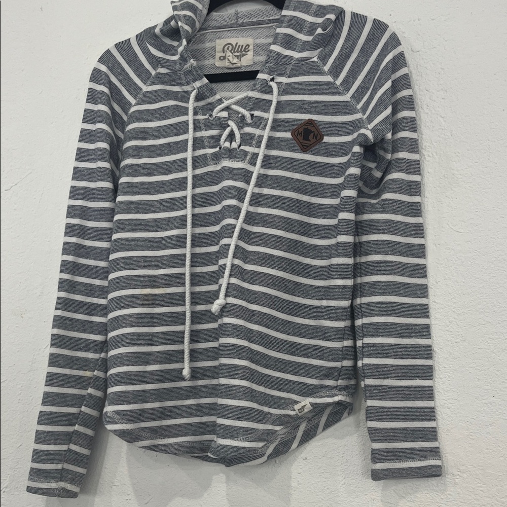 Blue 84 Textured Knit Sweater hoodie